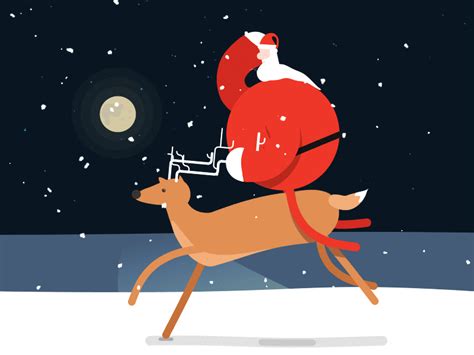 santa claus animated gif|santa claus with reindeer gif.